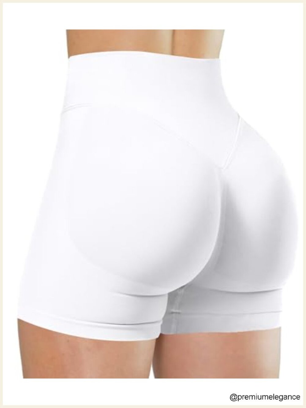 Seamless Workout Bike Shorts High Waisted Tummy Control 4.5"